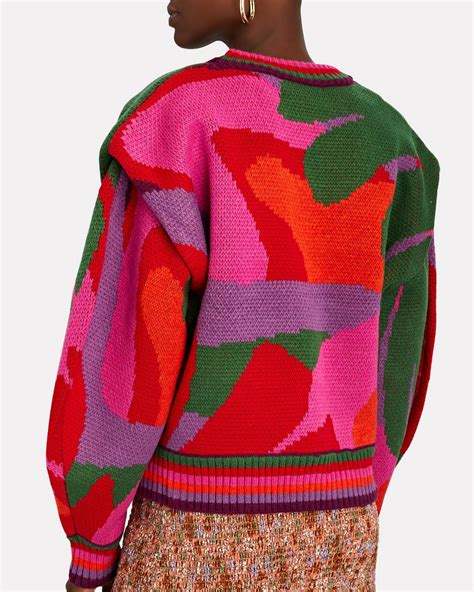 Farm rio sweater - FARM RIO Sweater Womens Small Striped Patchwork Wool Blend Knit Red Purple Pink $120. Farm Rio White Blue Striped Long Sleeve Open Knit Loose Sweater Size M $50 $185 Farm Rio Crew Neck Sweater size M medium $149. Farm Rio Leopard Pop Caramel Sweater Size Small $170 $175 ...